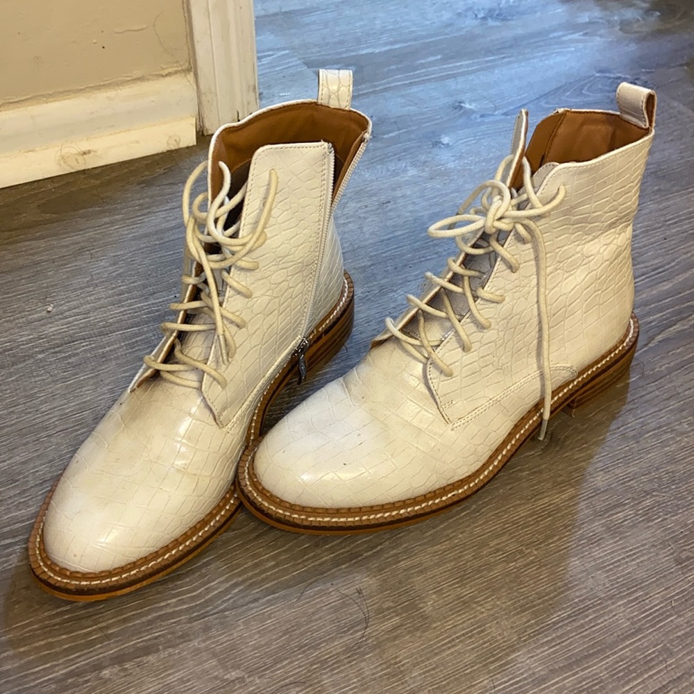 Alligator ankle boot